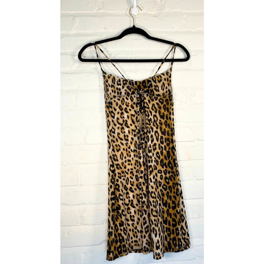 Cheetah Print mini dress LIKE NEW - Picture 6 of 8